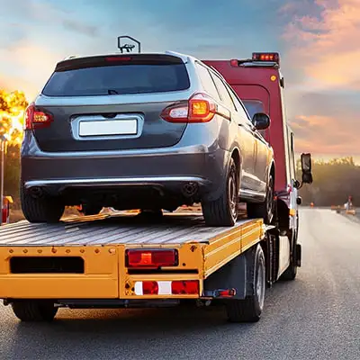 Altauto mit Motorschaden